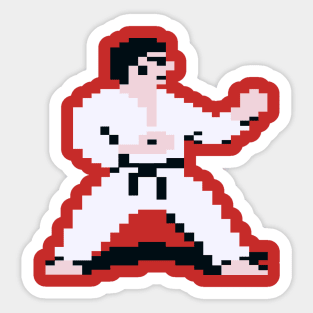 International Karate White Sticker